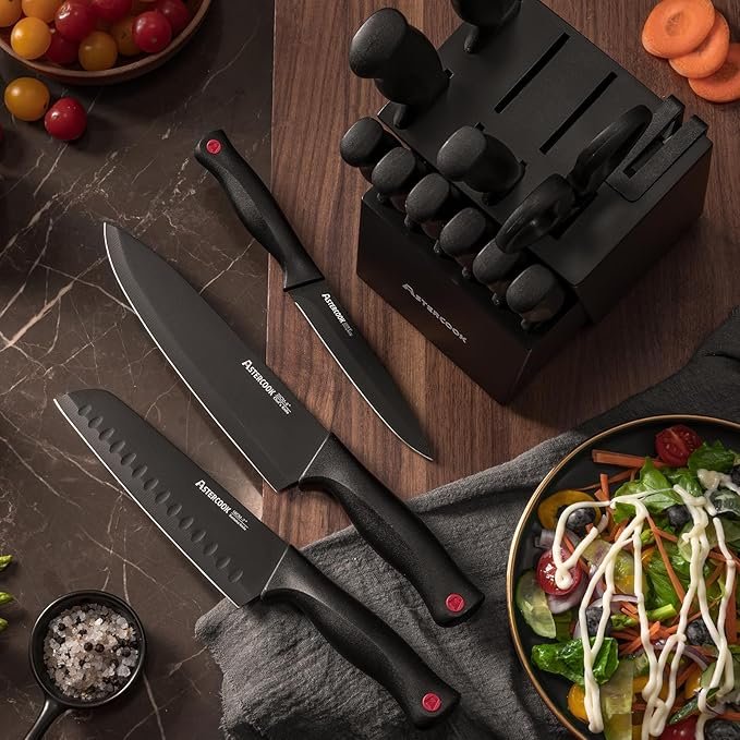 Astercook Knife Set for Kitchen with Block (Copy) (Copy) - Image 4